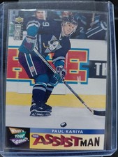 Upper Deck 1995-96 Collector's Choice Paul Kariya The Assist Man #363 What's Yo…