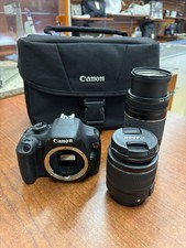 Canon EOS Rebel T5 DSLR Bundle 18-55mm  75-300mm - NO BATTERY  CHARGER