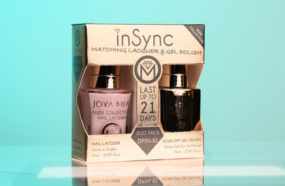 Joya Mia inSync Nude Collection Matching Lacquer Gel Polish Duo Pack DPIN-10 New