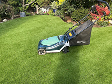 Hayter Corded Electric Push Lawn Mower, Hand Propelled, Grass Box Catcher
