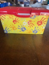 huggies baby wipes container hand prints