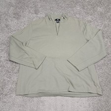 CK Calvin Klein Men's Sweater 1/4 Zipper Green 2X-Large