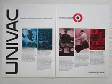10/1972 PUB SPERRY UNIVAC ARTS AUTOMATED RADAR TERMINAL SYSTEMS ORIGINAL AD