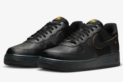 Nike Air Force 1 Low Black University Gold FZ4617-001 Men's Size