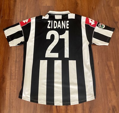 Zidane, 2000/2001 Juventus Home Match Issue Shirt Size XL Serie A