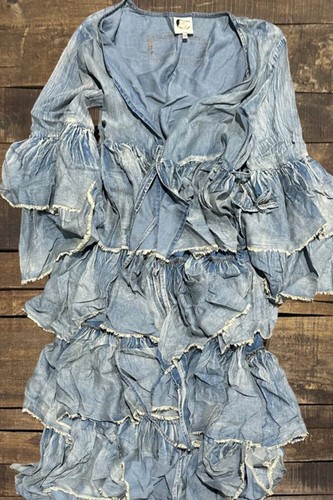 Jaded Gypsy Chambray Skies Duster Jacket - Picture 9 of 14