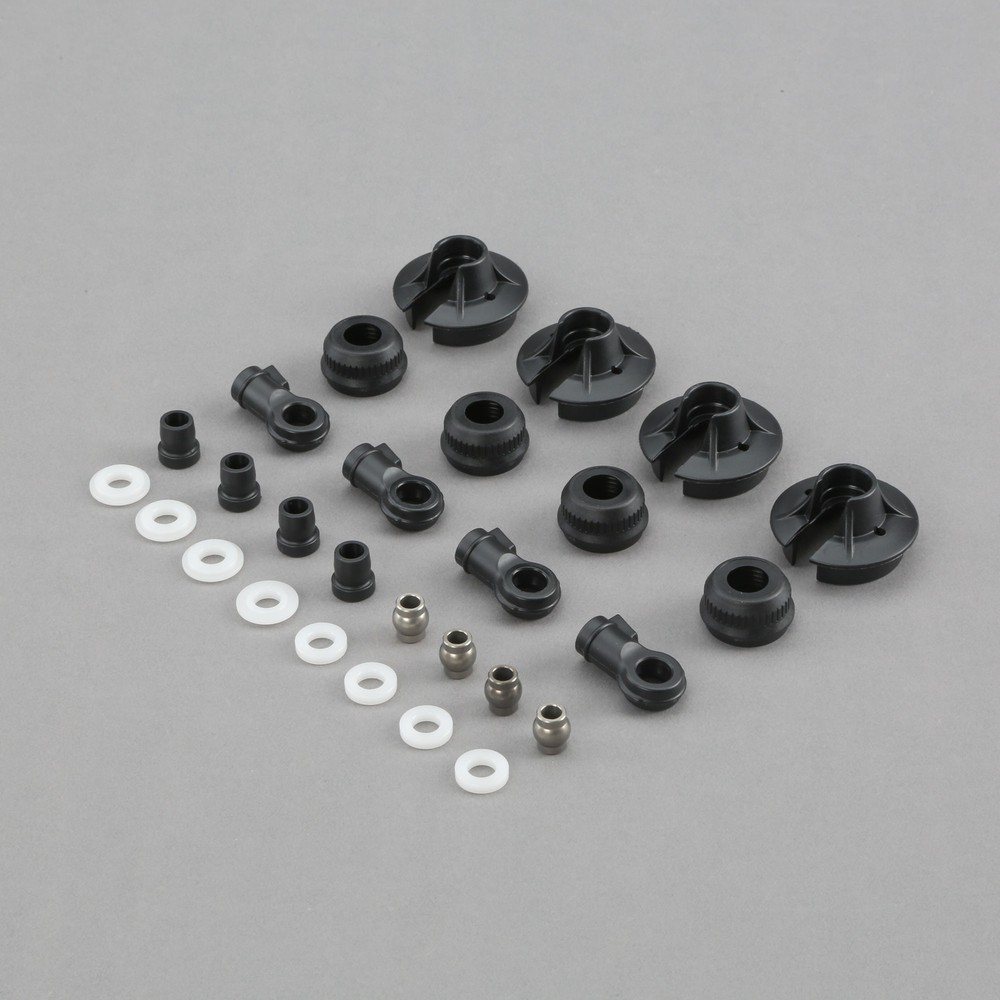 Team Losi Racing Shock Plastics and Balls 4 5B 5T MINI TLR253002 Gas Car/Truck