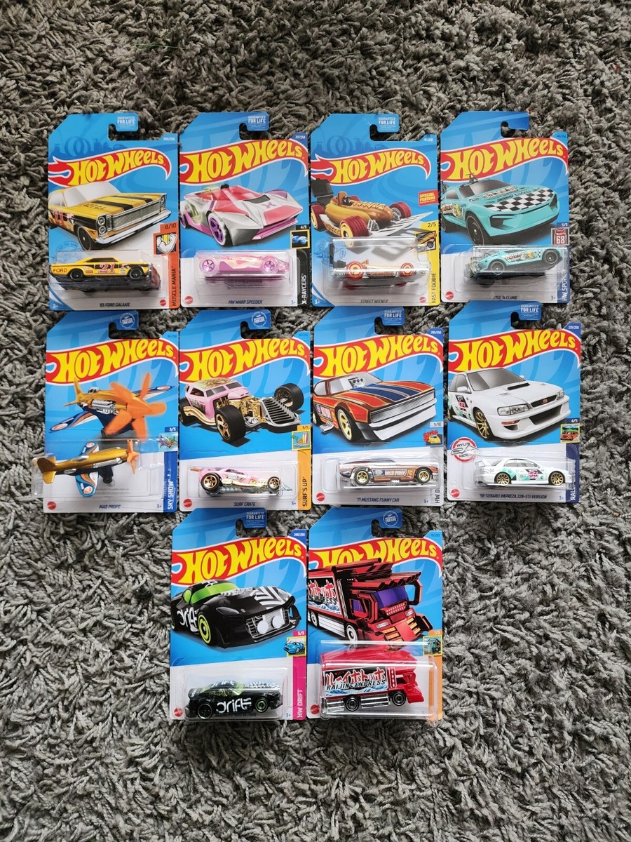 Hot Wheels Treasure Hunt Set Lot Of 10 Case A B C D G N Q P
