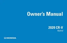Honda Cr-V Hybrid 2020 Maintenance/Owners Manual Book