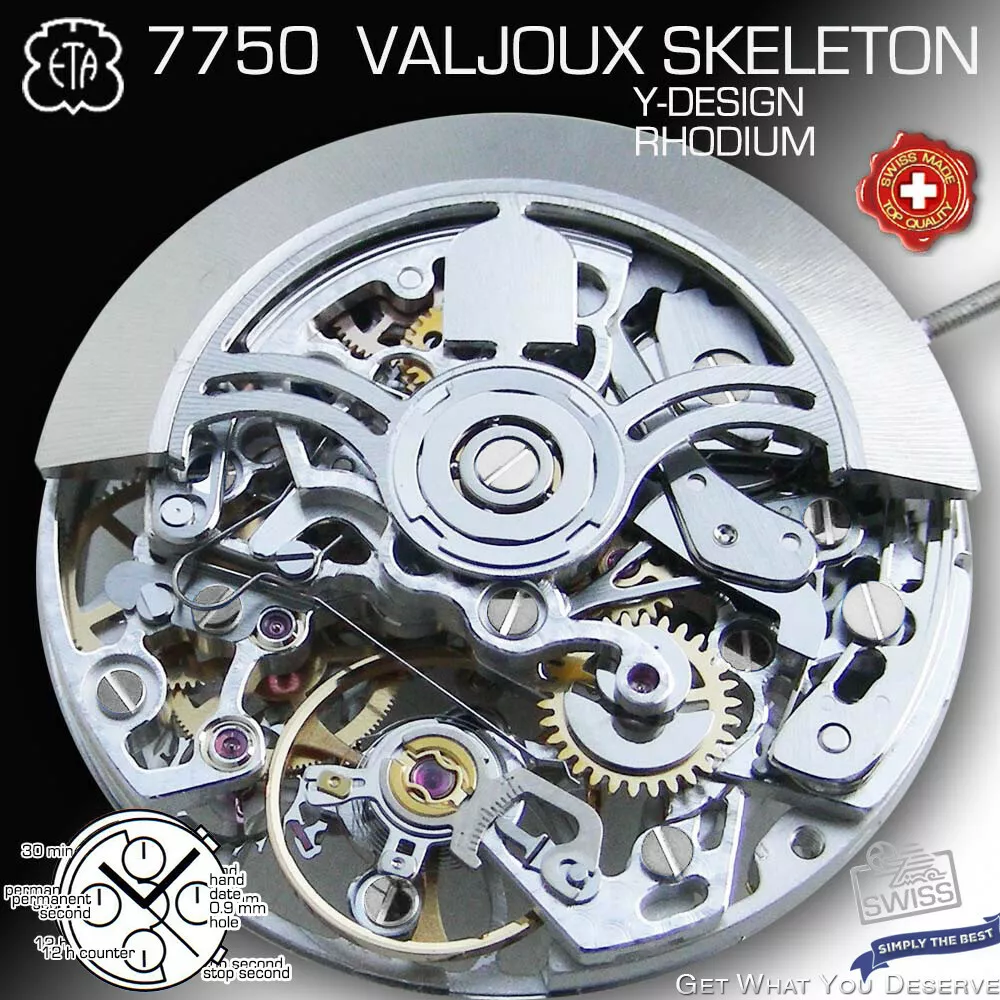Swiss eta hotsell valjoux 7750