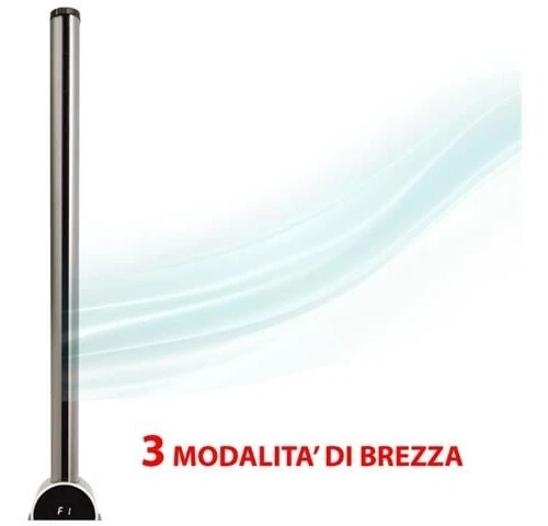Telefunken Ventilatore a Torre senza Pale 3 Velocità Oscillante Argento M08393 - Immagine 2 di 3