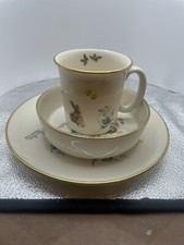 MIB GORHAM ROCKWELL 3 pc CHILD DINNER SET Spring Duet