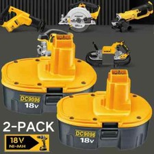 2PACK 18V For Dewalt 18 VOLT DC9096 DC9098 Ni-MH Battery DC9099 Replacement