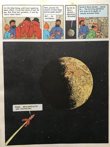HERGE: THE ADVENTURES OF TINTIN EXPLORERS ON THE MOON 50 yrs old! C.1968 - Picture 15 of 16