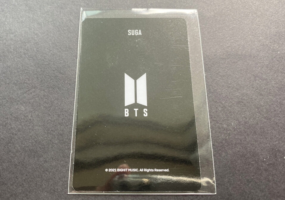 BTS-WEVERSE CARD WALLET OFFICIAL PHOTO CARD SUGA | eBay
