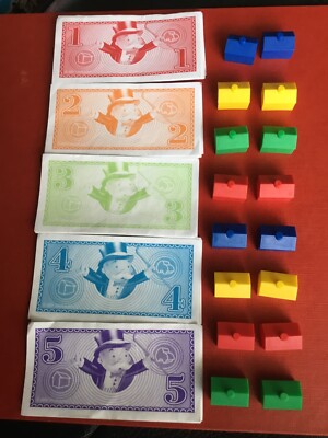 Monopoly Junior Ersatzteile halbes Set Geld, 16 Stände, Liste 120