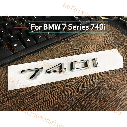 Chrome “ 740 i ” Number Trunk Letters Emblem Badge Stickers for 7 ...
