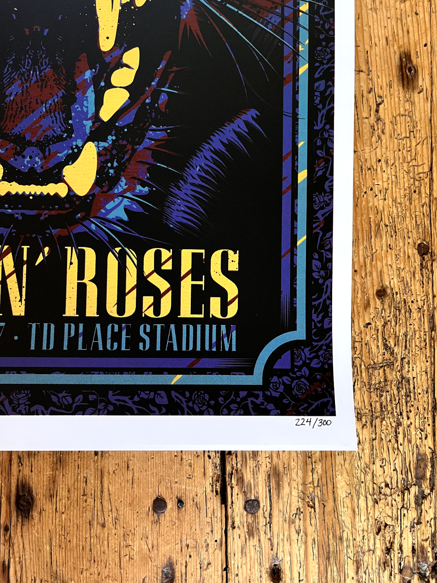 Guns N Roses - Rare Tour Lithograph/Poster - Ottawa Canada