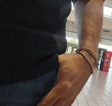 Handmade Vintage Byzantine Genuine Real Solid 925 Sterling Silver Bracelet 4.5mm