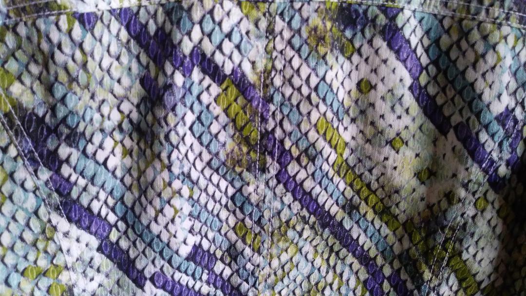 Chico's Snake Python Print Multi Colored Zippered… - image 5