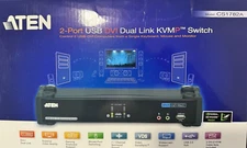 Aten CS1782A 2-Port USB DVI Dual Link KVMP Switch Model-CS1782A
