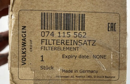 Original Audi Seat Skoda VW oil filter 074115562 for 1.9 TDI and SDI - Picture 5 of 5