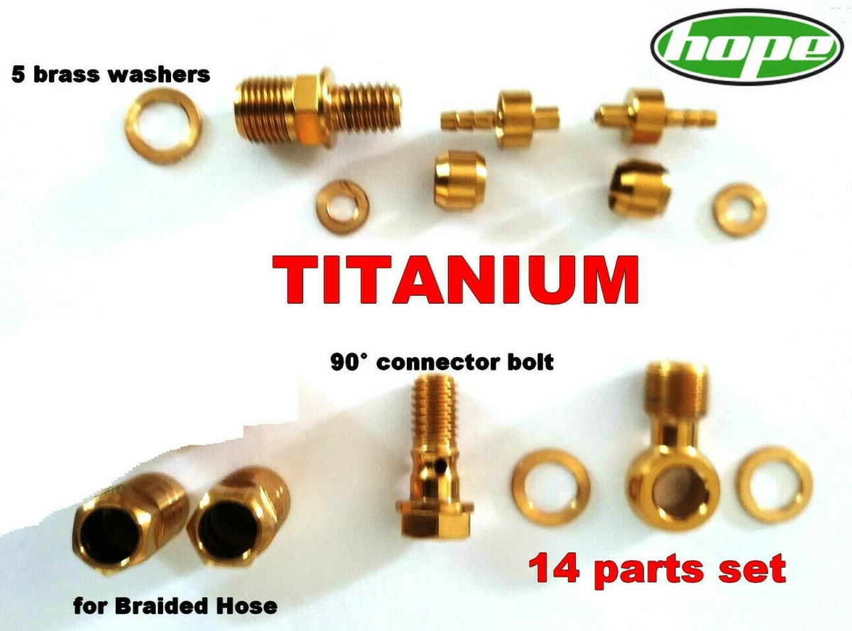 hopeページ HOPE: Brake Line connector kit made of TITANIUM (1 set