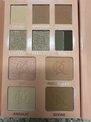 Kenia Ontiveros Glow & Go Kit Face Palette Eye & Face Powders FULL SZ  10-Shades
