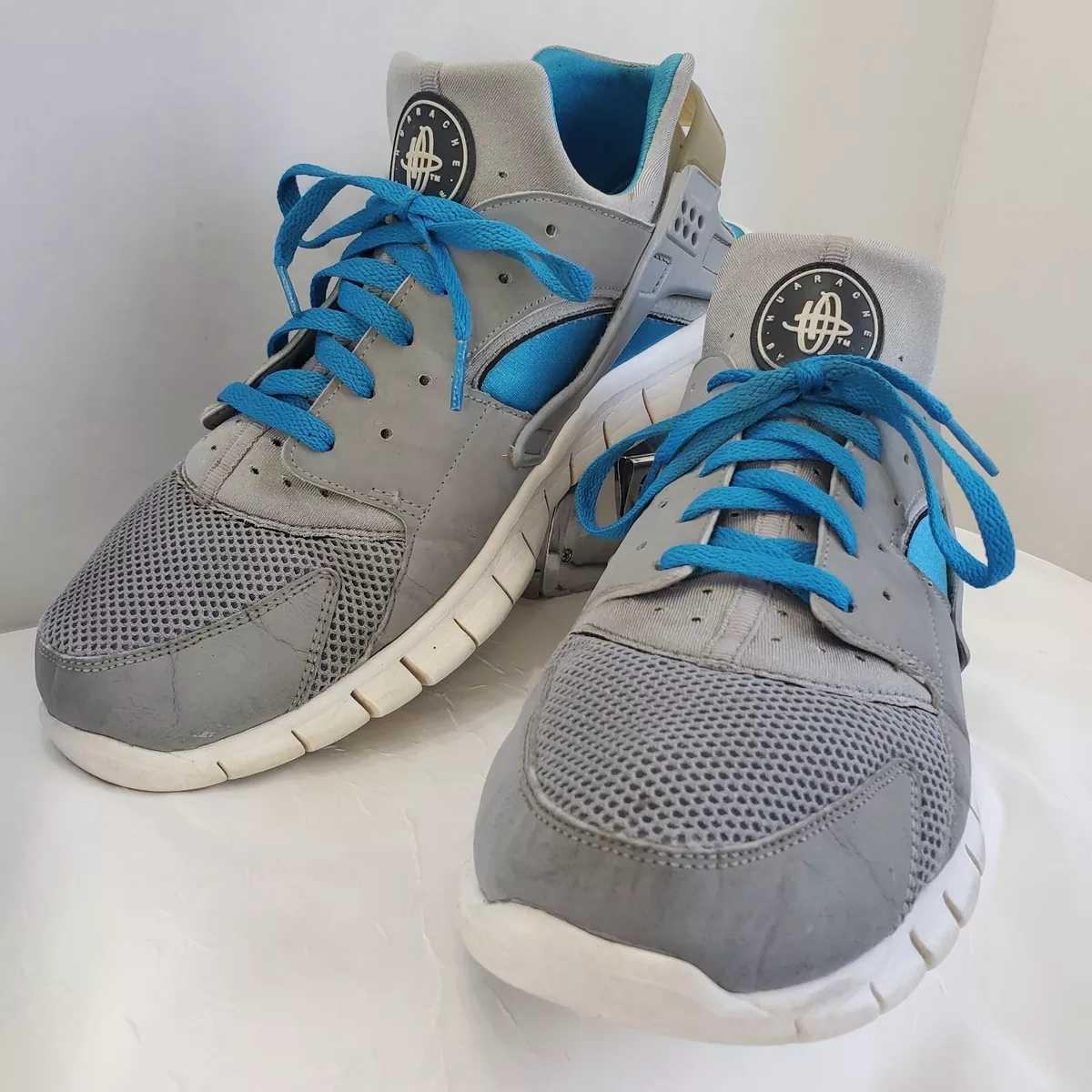 Nike Air Huarache Running Shoes Neptune Mens size 13 blue gray 487654-014