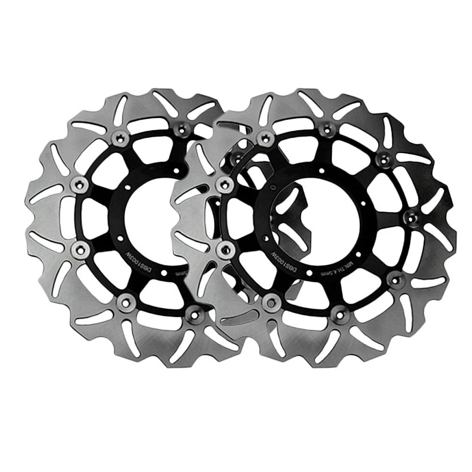 Front Rear Brake Disc Rotors Steel for Honda CBR 600 F4i 2001-2006 Motorcycle Foto 3 de 4