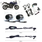 Motorcycle Camera DVR Dash Cam Dualtrack Portable Front Rear Camcorders Recorder