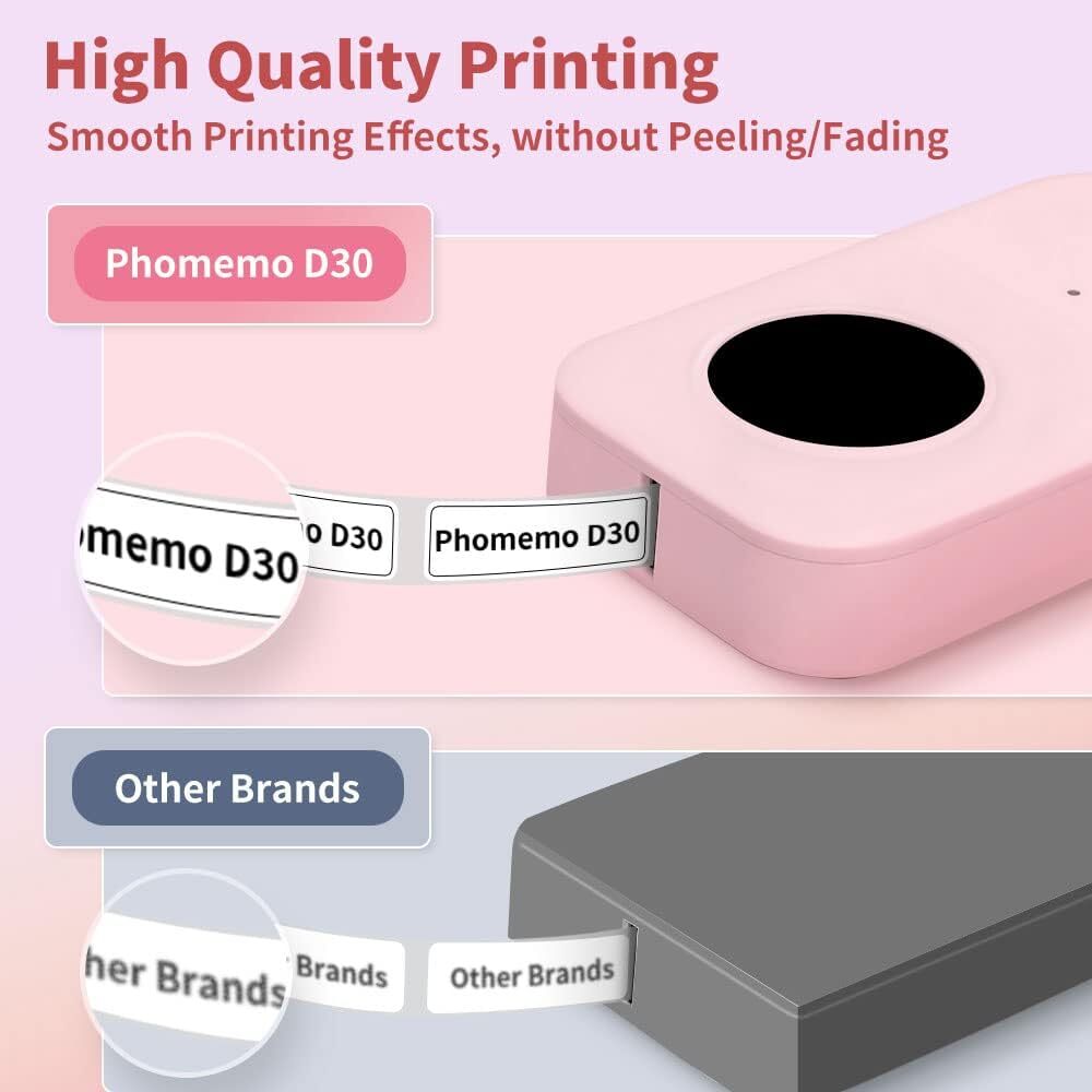 Phomemo D30 Bluetooth Mini Label Maker with Thermal Tape