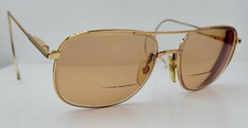 Vintage Van Huesen VH Bradley Gold Pilot Metal Sunglasses FRAMES ONLY