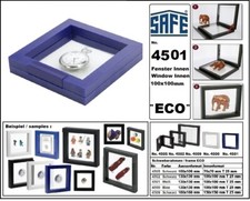 Schweberahmen-Taschenuhren-SAFE-4501-ECO-Blau-Innen-100x100mm-Au&szlig;en-130x130x25mm