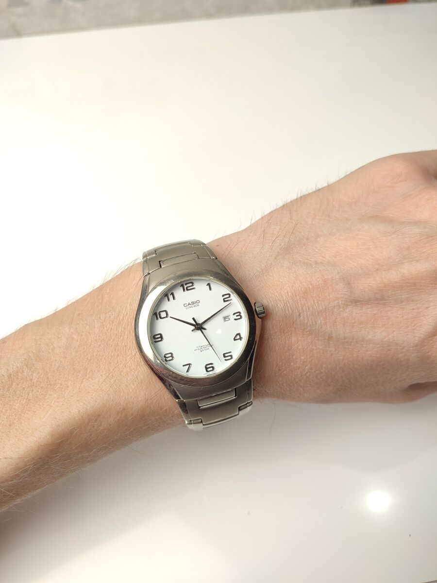 Titanium Watch CASIO LINEAGE 2719 LIN-168 Titanium 5bar Date Titanium Watch CASIO LINEAGE 2719 LIN-168 Titanium 5bar Date
