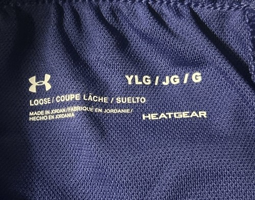 Under Armour Girls Play Up Athletic Shorts Size L Blue 1363372 - Picture 5 of 6