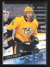 2020-21 Upper Deck #481 Cole Smith Young Gun RC Nashville Predators (FB)