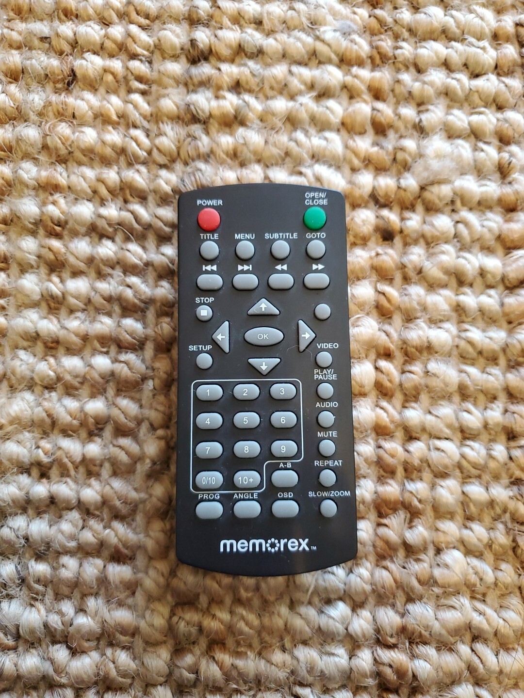 Original Memorex MVD2015/2016 DVD Remote Control for MVD2015