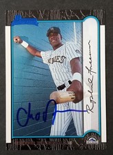 1999 Bowman SIGNED: Choo Freeman, ROCKIES #115