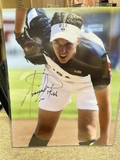 Monica Abbott Olympics Signed Autographed 16x20 Photo Neat Shot