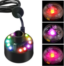 Nebulizzatore Ad Ultrasuoni, Mini Macchina Del Fumo Con 12 Luci LED Fogger Silen