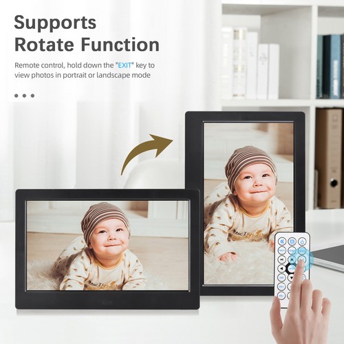 10.1 Inch Digital Photo Frame Desktop Electronic Album IPS Screen E4W4 - Picture 7 of 7