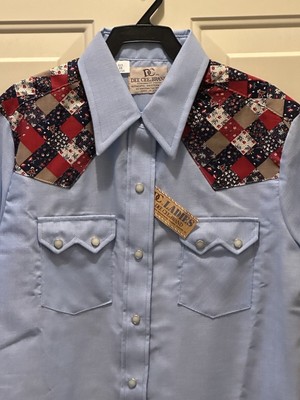 Vintage Deadstock DC Dee Cee Western Shirt Pearl Snap Short Sleeve 