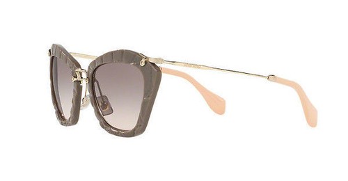 Nuevo Miu MU10NS USY4K0 Beige Plástico Ojo de Gato Gafas Gris Degradado Lente - Imagen 3 de 6