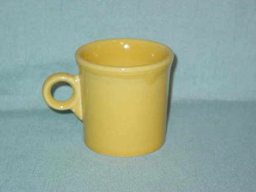 Vintage Homer Laughlin Fiesta Sunshine Yellow With Ring Handle Mug