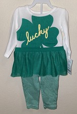 Carter  s St. Patricks Day Outfit Size 6 Months NWT