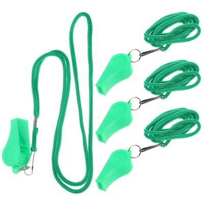  4 Pcs Trainerpfeife Sportpfeifen Aus Kunststoff Notpfeife Mit Lanyard
