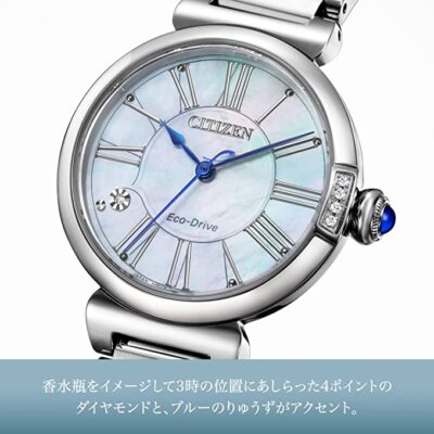 Citizen EM1060-87N Mother of Pearl Dial ROUND Collection Eco-Drive