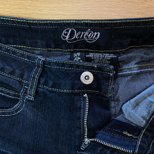 RRP €108 DEREON Dark Blue Skinny Fit Denim Jeans Size 5/6 W28 - Picture 5 of 8