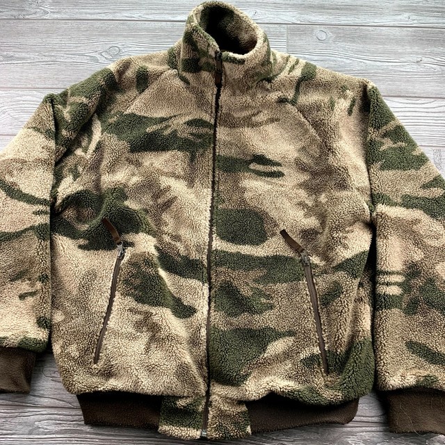 *Cabelas Camo Fleece Heavy Deep Pile Jacket Mens Medium | eBay